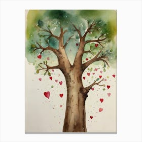 Tree Of Love Canvas Print