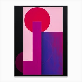 Minimalist Geometry Abstract Illustration 14 Canvas Print