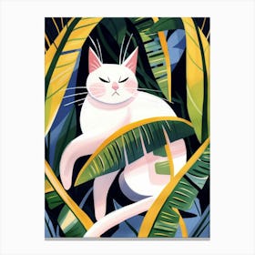 Cat In The Jungle 31 Canvas Print