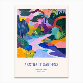 Colourful Gardens Chanticleer Garden Usa 2 Blue Poster Canvas Print
