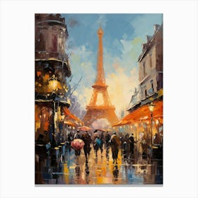 Eiffel Tower Dominating the Paris Skyline Canvas Print
