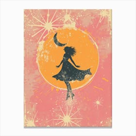 Girl In The Moonlight 1 Canvas Print