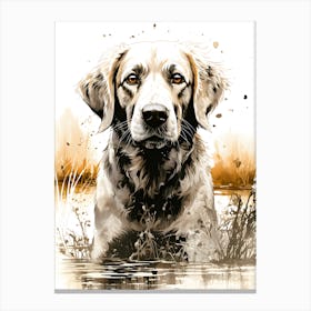 Paws And Whispers The Gentle Dog Canvas Print