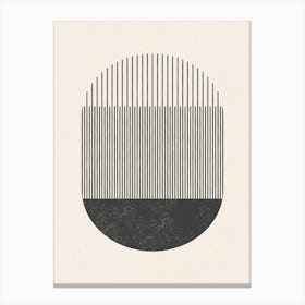Woodblock Shapes And Lines 2 Canvas Print