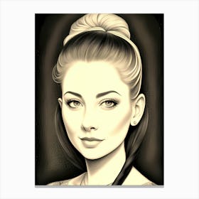 (A beautiful woman) Maybe she looks like your girlfriend 3 Canvas Print