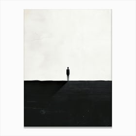 Man In A Suit, Minimalism 2 Canvas Print