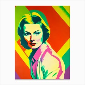 Greta Garbo Colourful Pop Movies Art Movies Canvas Print