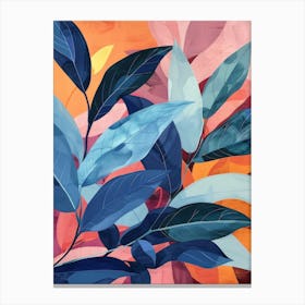 Abstract Leaves 14 Canvas Print