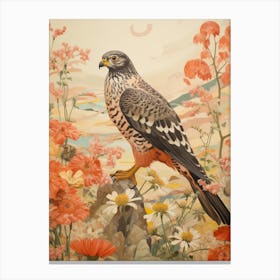 Eurasian Sparrowhawk 2 Detailed Bird Painting Canvas Print