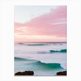 Avoca Beach, Australia Pink Photography 1 Canvas Print