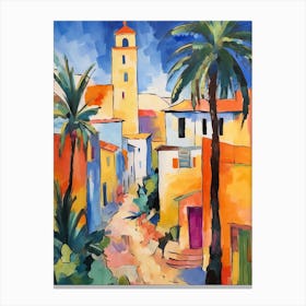 Casablanca Morocco 1 Fauvist Painting Canvas Print