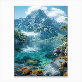 Lake In The Mountains 18 Canvas Print