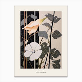 Flower Illustration Moonflower 4 Copy Poster Canvas Print