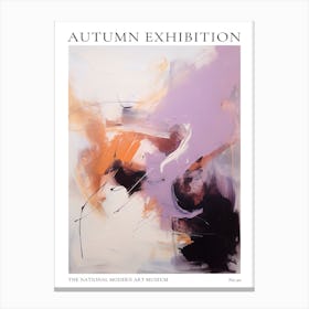 Autumn Exhibition Modern Abstract Poster 20 Canvas Print