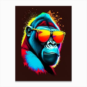 Gorilla With Sunglasses Gorillas Tattoo 1 Canvas Print