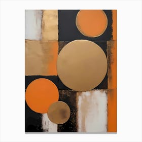 Celestial Resonance: An Abstract Geometric Composition Canvas Print