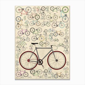 Fixie Bicycles Canvas Print
