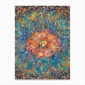 Boho Flower Canvas Print