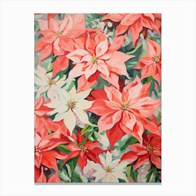 Poinsetta Painting 4 Canvas Print