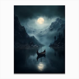 Viking Boat Canvas Print