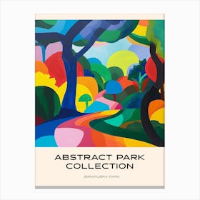 Abstract Park Collection Poster Ibirapuera Park Salvador 2 Canvas Print