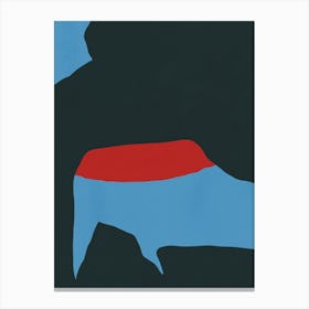 Blue And Red integration Canvas Print