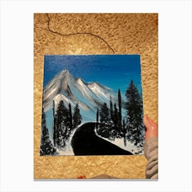 Snowy Road Canvas Print