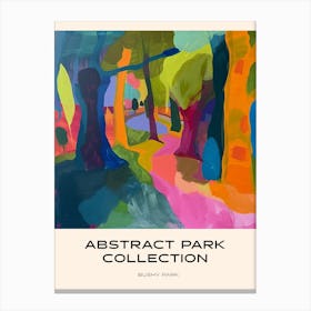 Abstract Park Collection Poster Bushy Park London 1 Canvas Print