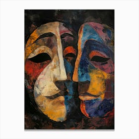 Two Masks By Aditya Canvas Print