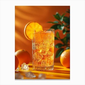 Orange Drink With Ice 1 Canvas Print