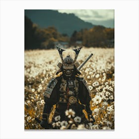 Samurai In A Field Canvas Print