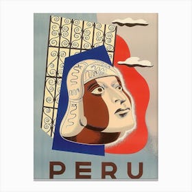 Peru, Land Of Ancient Culture And Art Canvas Print