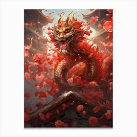 Chinese New Year Dragon Illustration 2 Canvas Print