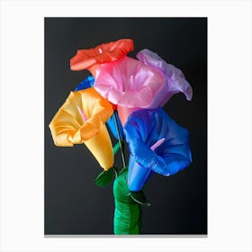 Bright Inflatable Flowers Morning Glory 4 Canvas Print