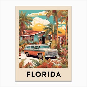 Vintage Travel Poster Florida 7 Canvas Print