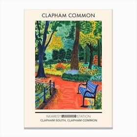 Clapham Common London Parks Garden 3 Canvas Print