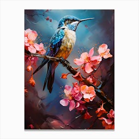 Aviary Bliss Bird In Serenity Canvas Print