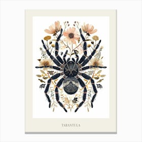 Colourful Insect Illustration Tarantula 15 Poster Canvas Print
