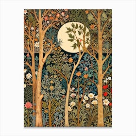 William Morris Moonlight In The Woods 76 Canvas Print