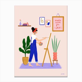 Make Room For Joy 3x4  Canvas Print