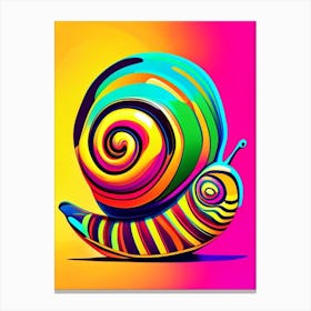 Nerite Snail  Pop Art Canvas Print