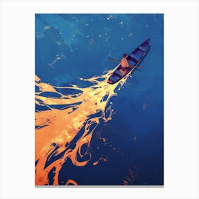 Fire In The Water Canvas Print