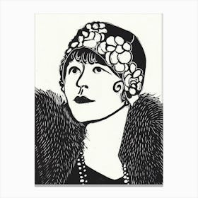 1920s Lady Canvas Print