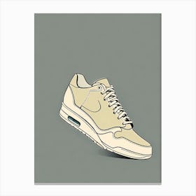 Sneaker Illustration,, 1335 Canvas Print