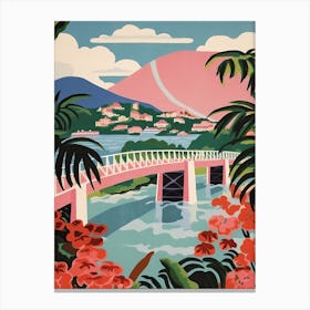 Puente Rio Niteroi, Brazil, Colourful 3 Canvas Print