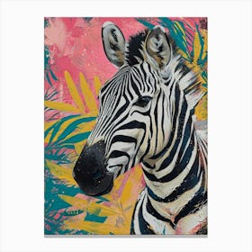 Zebra Brushstrokes 4 Canvas Print