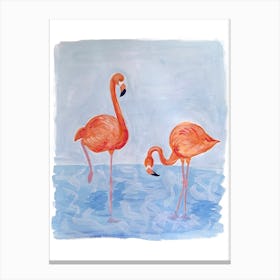 Flamingos Canvas Print