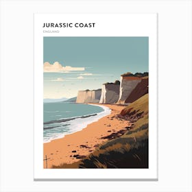Jurassic Coast England 2 Hiking Trail Landscape Poster Canvas Print