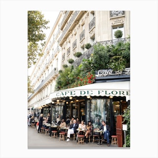 Cafe De Flore Paris Canvas Print
