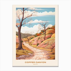 Copper Canyon Mexico 2 Hike Poster Canvas Print